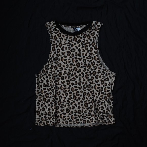 Leopard Print Muscle Tank - Picture 1 of 4